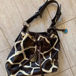 Dooney and Bourke giraffe print purse.